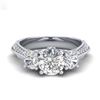 Image 2 : 2.03 ctw VS/SI Diamond Engagement Ring 14K White Gold