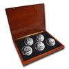 Image 1 : 2010 5-Coin 5 oz Silver ATB Set (Elegant Display Box)