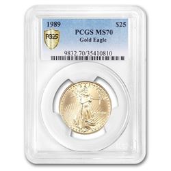1989 1/2 oz Gold American Eagle MS-70 PCGS