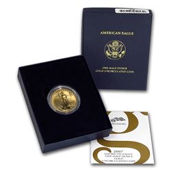 2007-W 1/2 oz Burnished Gold American Eagle (w/Box & COA)