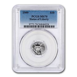 1999 1/10 oz Platinum American Eagle MS-70 PCGS