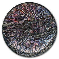 2018 Australia 5 oz Silver Rare Earth Patina (High Relief)