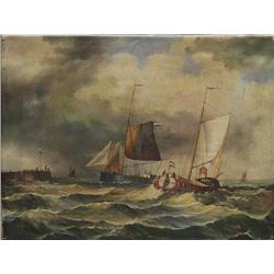 THOMAS BIRCH (American, 1779-1851) IN A