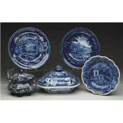 LOT OF FIVE PIECES OF HISTORIC STAFFORD