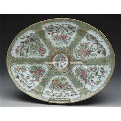 CHINESE EXPORT OVAL WELL AND TREE FAMIL