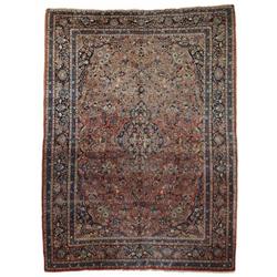 GOOD ROOM SIZE SEMI-ANTIQUE SAROUK ORIE