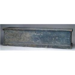 ANTIQUE GREEN PAINTED DOVETAILED SHIPS 