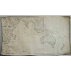 TEN+ 19TH CENTURY ROLLED NAVIGATIONAL C