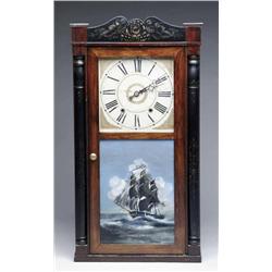 DECORATED SHELF CLOCK BY WILLIAM B. LOO