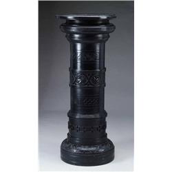 FINE LARGE EBONIZED PEDESTAL