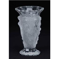 SIGNED R. LALIQUE VASE