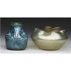 TWO ART GLASS PIECES