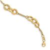 Image 1 : 14k Yellow Gold Polished Fancy Link Bracelet - 7 in.