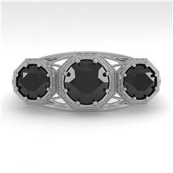 0.53 ctw Intense Blue Diamond Necklace 10K White Gold