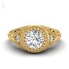 Image 2 : 23.79 ctw Emerald & Diamond Earrings 14K Rose Gold
