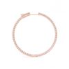 Image 3 : 1 ctw Diamond VS/SI 25 mm Hoop Earrings 14K Yellow Gold