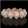 Image 1 : 8.06 ctw Oval Diamond Bracelet 18K Rose Gold