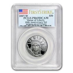 2007-W 1/2 oz Proof Platinum Eagle PR-69 PCGS (FS\, 10th Anniv)