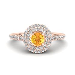 16 ctw Sky Blue Topaz Earrings Vintage 10K Rose Gold