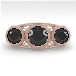 1.04 ctw Intense Yellow Diamond Ring 10K Rose Gold