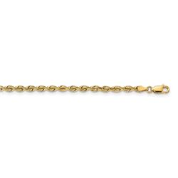 14k Yellow Gold 3.25 mm Silky Rope Chain - 18 in.