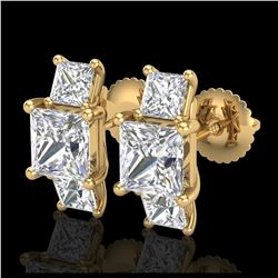 6 ctw Sapphire & VS/SI Diamond Necklace 18K White Gold