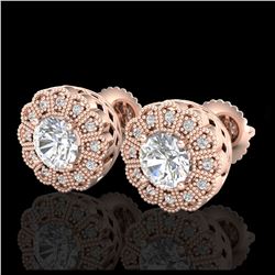 2.75 ctw Sky Blue Topaz & VS/SI Diamond Necklace 18K White Gold