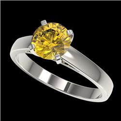 3 ctw Ruby & Heart Necklace 14K White Gold