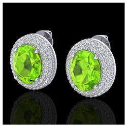 19.7 ctw Citrine & VS/SI Diamond Eternity Bracelet 10K Rose Gold