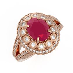 1.51 ctw VS/SI Diamond 2pc Wedding Set Halo 14K Rose Gold