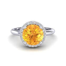 2 ctw Cushion Cut Ruby Ring 18K Yellow Gold