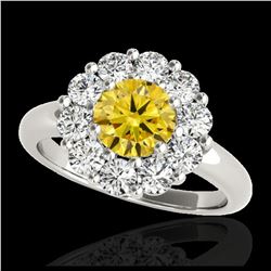38.61 ctw Ruby & Diamond Halo Bracelet 10K Yellow Gold