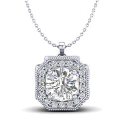 31.1 ctw Tourmaline & Diamond Halo Necklace 10K Rose Gold