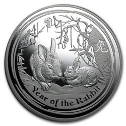 2011 Australia 1 kilo Silver Year of the Rabbit Proof