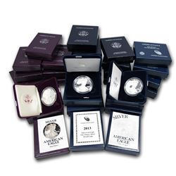 1986-2019 33-Coin Proof Silver American Eagle Set