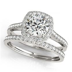 3.52 ctw Tanzanite & Diamond Ring 18K White Gold