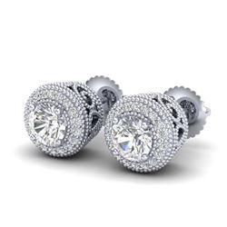2.0 ctw VS Black & White Diamond Ring 14K Rose Gold