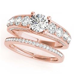 5.5 ctw VS/SI Diamond Art Deco 3 Stone Ring 14K Yellow Gold