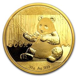 China 30 gram Gold Panda BU (Random Year\, Not Sealed)