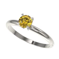 2 ctw Cushion Cut Sapphire Solitaire Ring 18K Yellow Gold