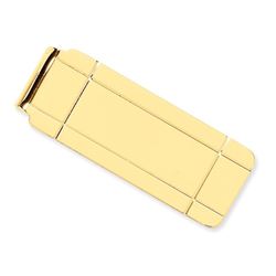 14k Solid Gold Money Clip (Window paned)