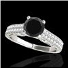 Image 1 : 1 ctw Intense Fancy Yellow Diamond Art Deco Ring 18K Rose Gold