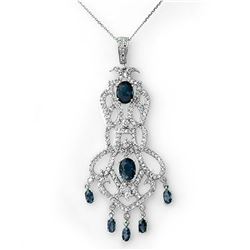 2.62 ctw Tanzanite & Diamond Bracelet 14K White Gold