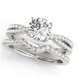 1.18 ctw VS/SI Diamond Ring 18K White Gold