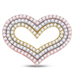 14kt White Gold Unisex Princess Diamond Solitaire Stud Earrings 3/4 Cttw