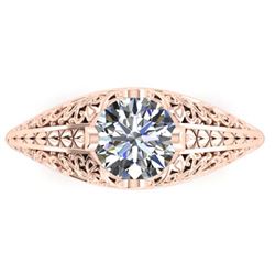 2.44 ctw VS/SI Diamond 2pc Wedding Set Halo 14K Rose Gold