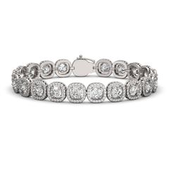 82.17 ctw Ruby & Diamond Necklace 14K White Gold