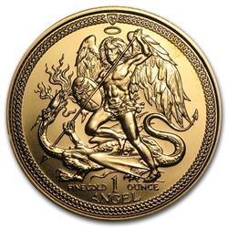 Isle of Man 1 oz Gold Angel BU/Proof (Random Year)