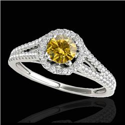 1.50 ctw VS Black Diamond Solitaire Ring 10K Rose Gold