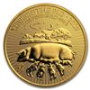 Image 1 : 2019 Great Britain 1 oz Gold Year of the Pig BU